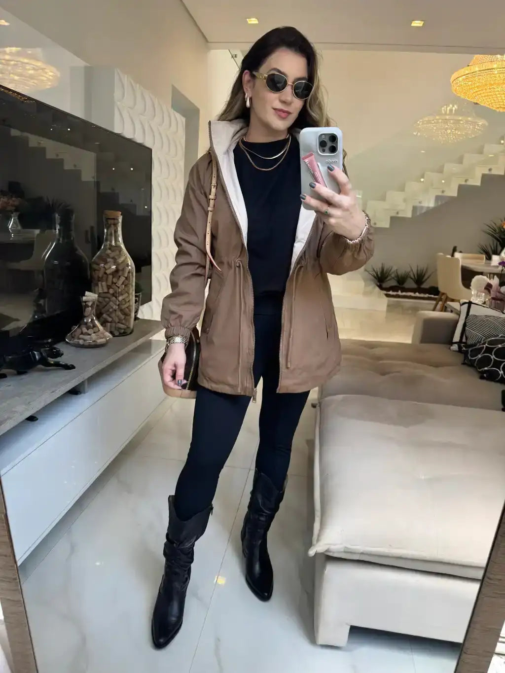 Parka Dupla Face - 2 em 1 Impermeável