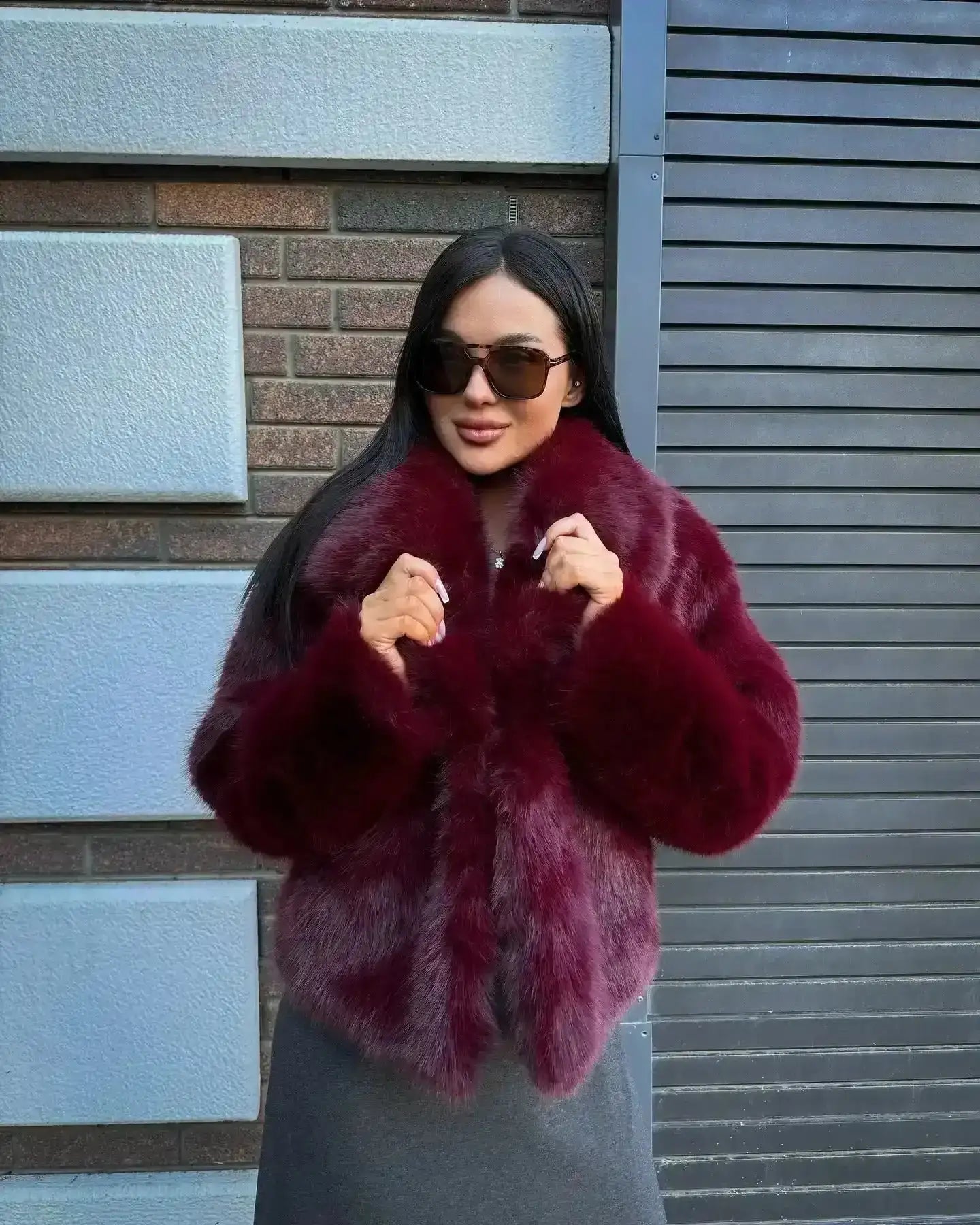 Casaco Sabrina com Textura Felpuda