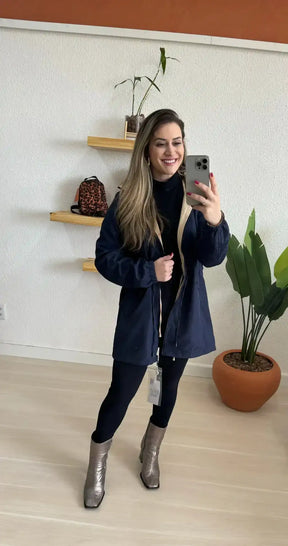 Parka Dupla Face - 2 em 1 Impermeável